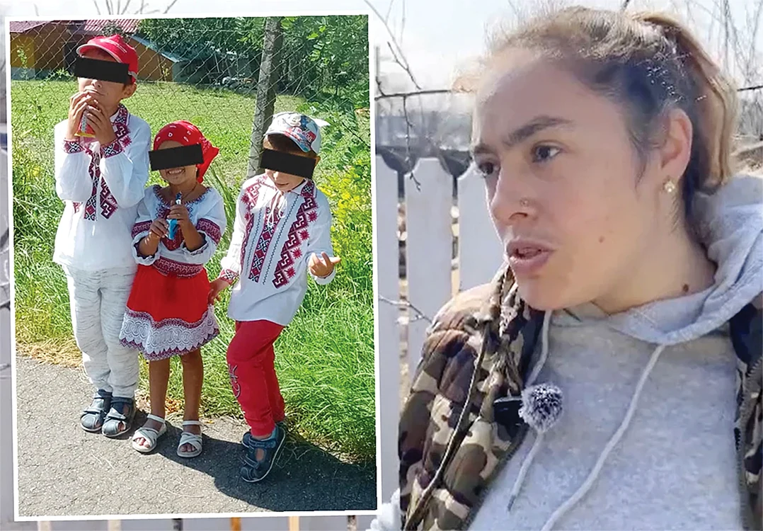 Elena și cei patru copii ai săi  locuiesc acum în comuna  vasluiană Hoceni