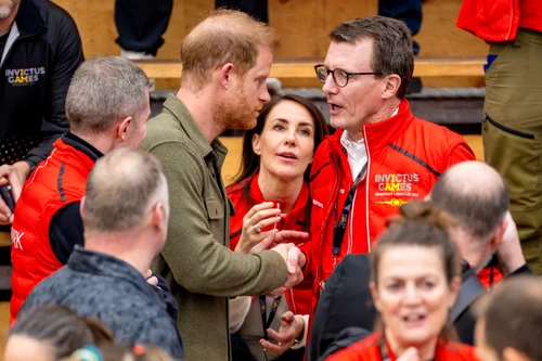Prinţul Harry, Prinţesa Marie şi Prinţul Joachim la Invictus. FOTO: Profimedia