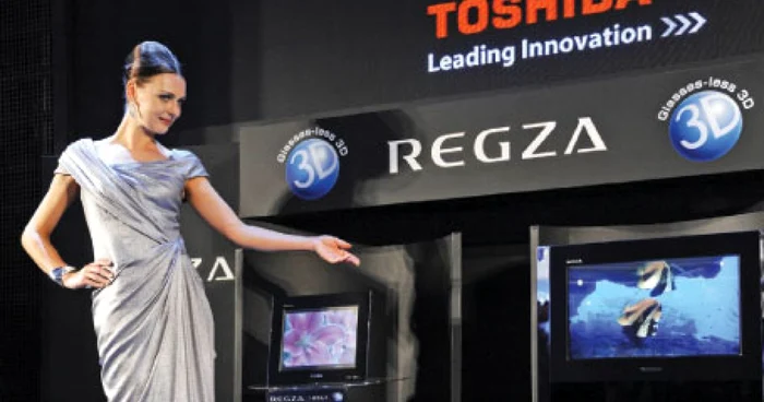 Compania Toshiba a prezentat primul televizor 3D din lume pentru care nu este nevoie de ochelari speciali