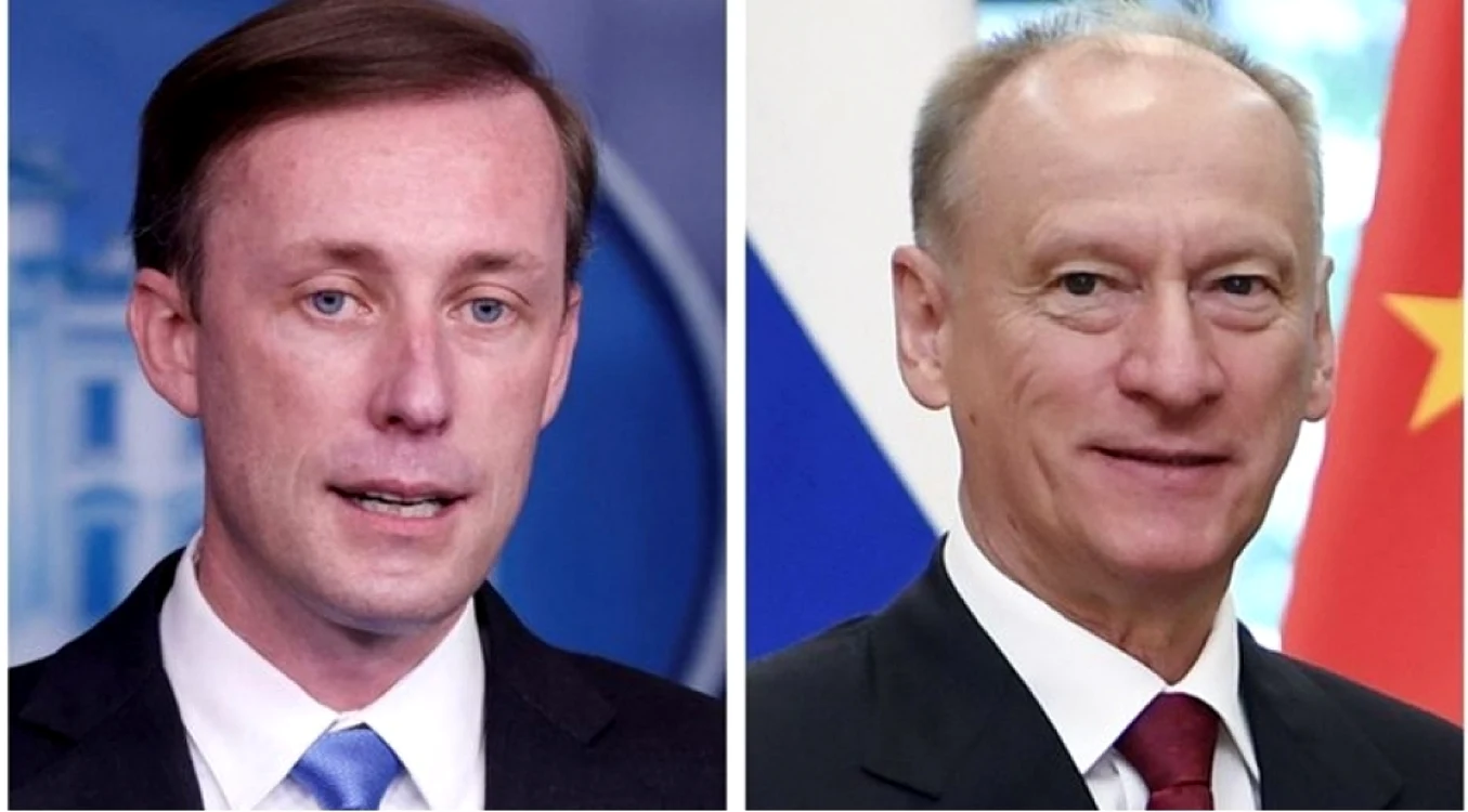 Consilierul SUA pentru securitate naţională, Jake Sullivan şi Nikolai Patruşev, secretarul Consiliului de securitate rus