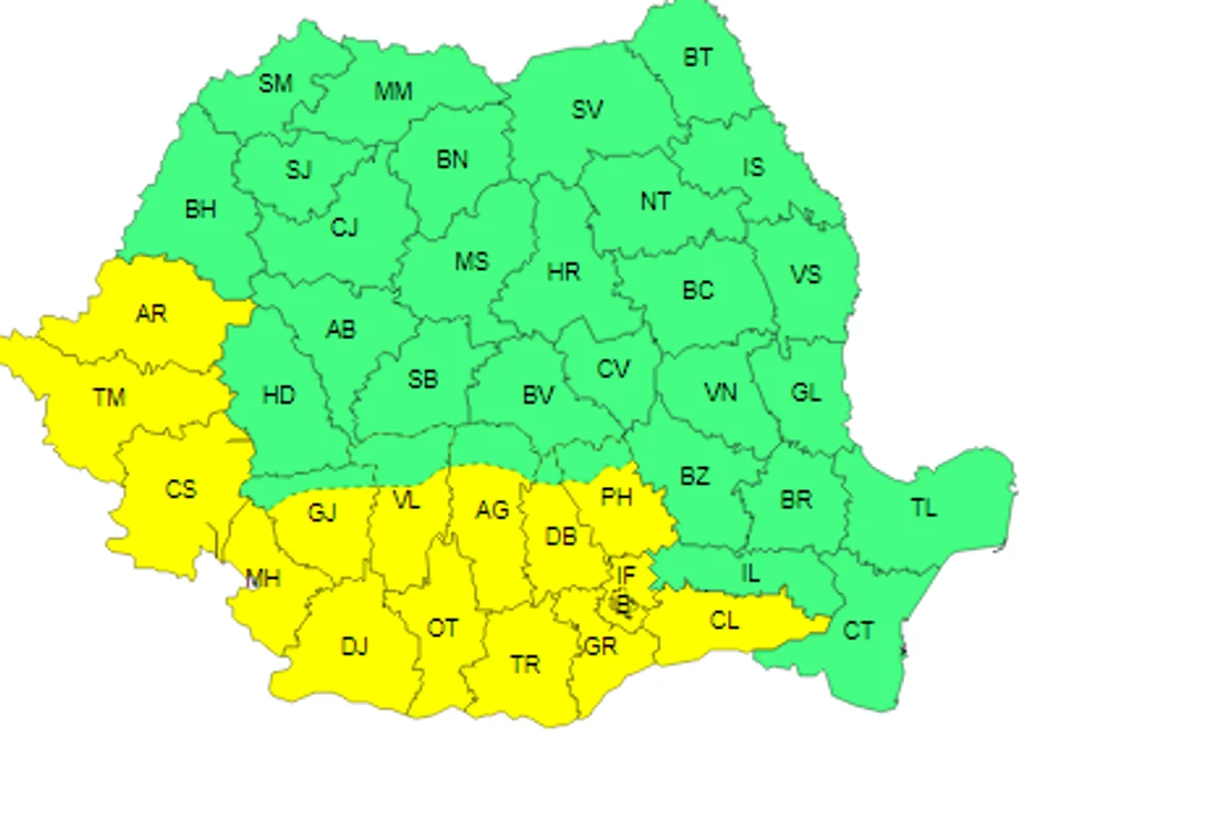 Vreme caniculara duminica si luni in 15 judete si Bucuresti FOTO meteoromania.ro