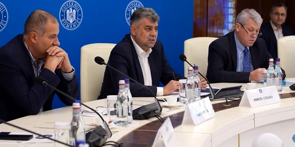 Marcel Ciolacu la întâlnirea cu primarii  Sursa Guvernul României jpg