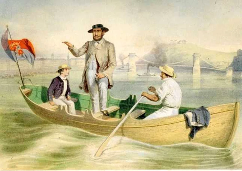 Ilustrată din secolul al XIX-lea cu contele Szechenyi