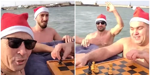 cativa barbati au jucat sah in mare in a doua zi de craciun 2025 FOTO captură video FB