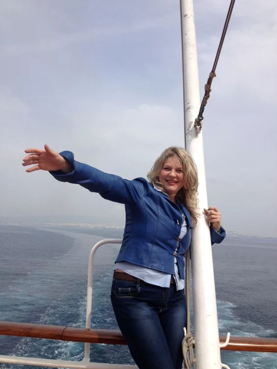 Olga Balan s-a bucurat din plin de calatoria cu nava Louis Cruises