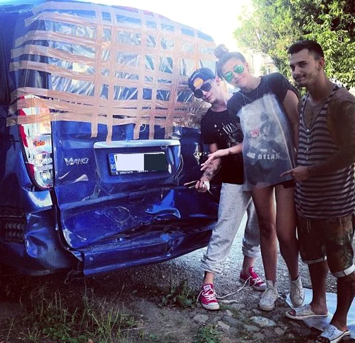Accident Antonia (foto instagram)