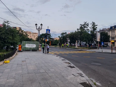 Piața Unirii: FOTO: Facebook Info Trafic Bucuresti si Ilfov