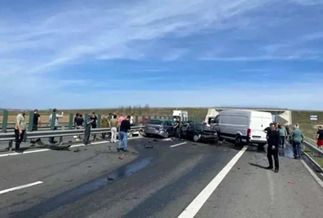 Accident A1. Foto: Libertatea