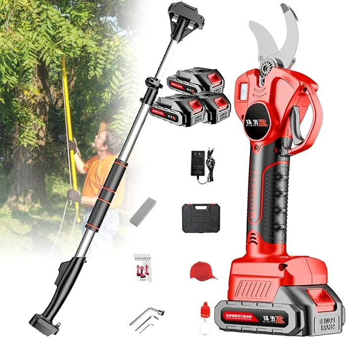 Foarfecă electrică de grădină cu mâner telescopic Foto Amazon.ca