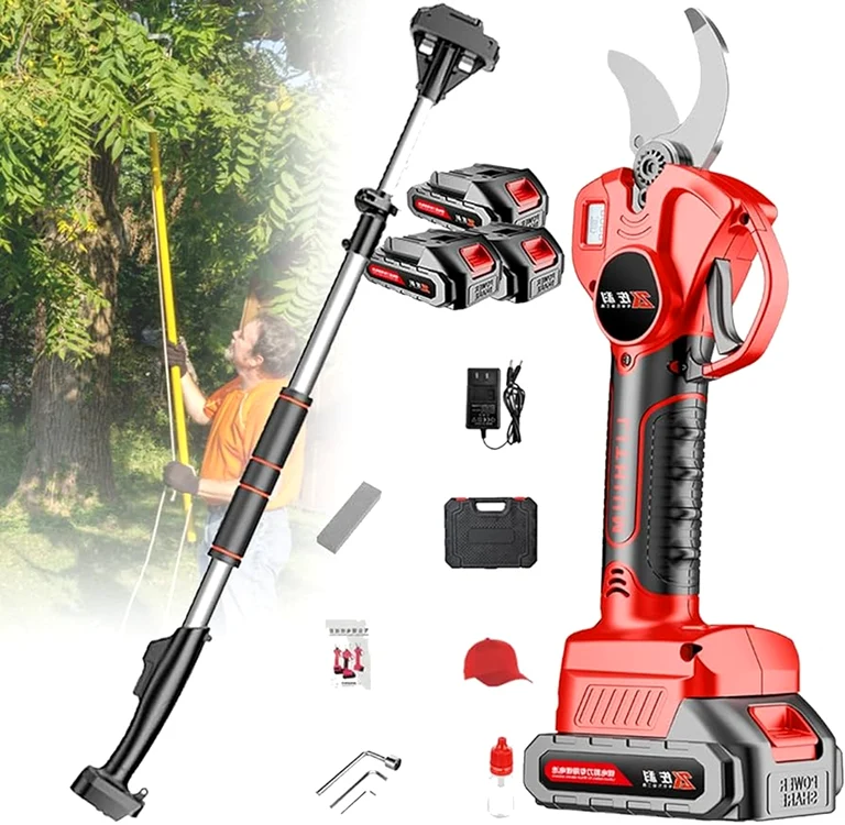 Foarfecă electrică de grădină cu mâner telescopic Foto Amazon.ca