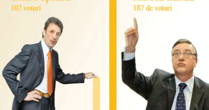 La precedentele alegeri, Mircea Sandu (dreapta) a câştigat la o diferenţă de 85 de voturi