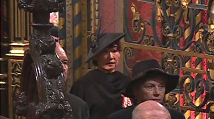 Sandra Oh a fost prezentă la funeraliile Reginei Elisabeta. FOTO: Captură Video 