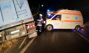 Șoferul autotrenului ar fi intrat pe contrasens jpeg