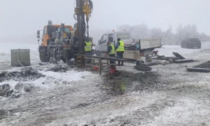 santier de autostrada iarna  Foto Ministerul Transporturilor jpg