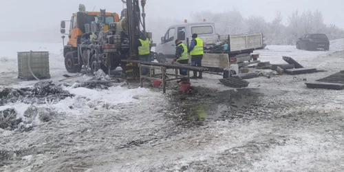 santier de autostrada iarna  Foto Ministerul Transporturilor jpg