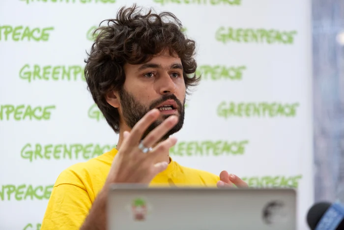 Ciprian Gălușcă, coordonator de campanii pentru păduri la Greenpeace România FOTO: INQUAM