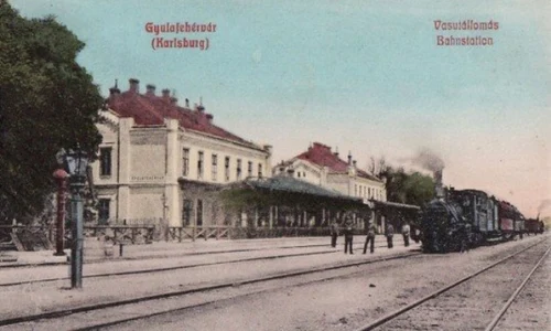 Gara din Alba Iulia, în perioada interbelică (© iMAGO Romaniae)