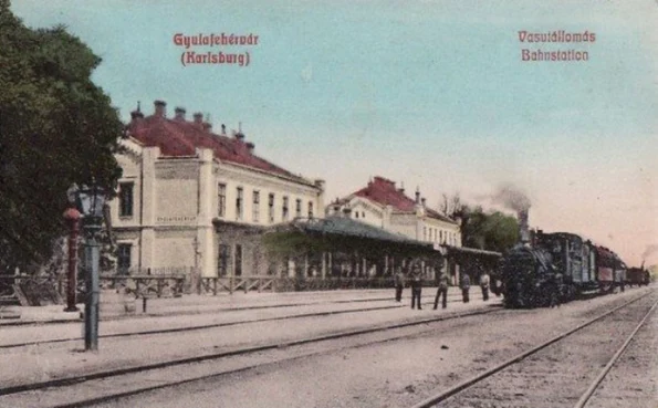 Gara din Alba Iulia, în perioada interbelică (© iMAGO Romaniae)