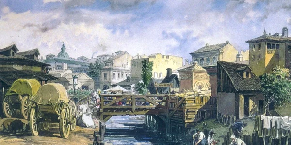 Bucureşti văzut la 1868-1869 de primul său artist oficial - Amedeo Preziosi Sursa foto wikipedia.org