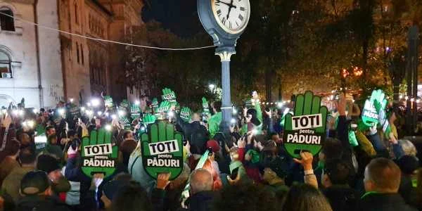 Proteste paduri FOTO Facebook / Ciprian Muntele