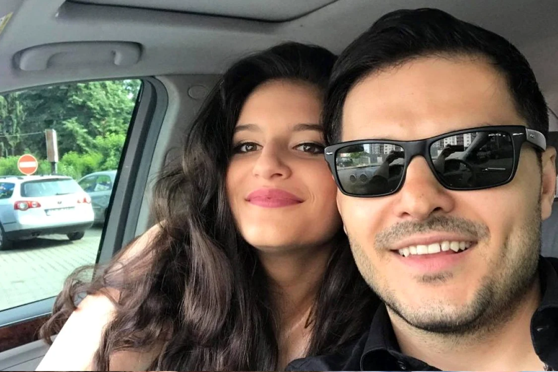 Liviu Vârciu alături de fiica sa din fosta relație 