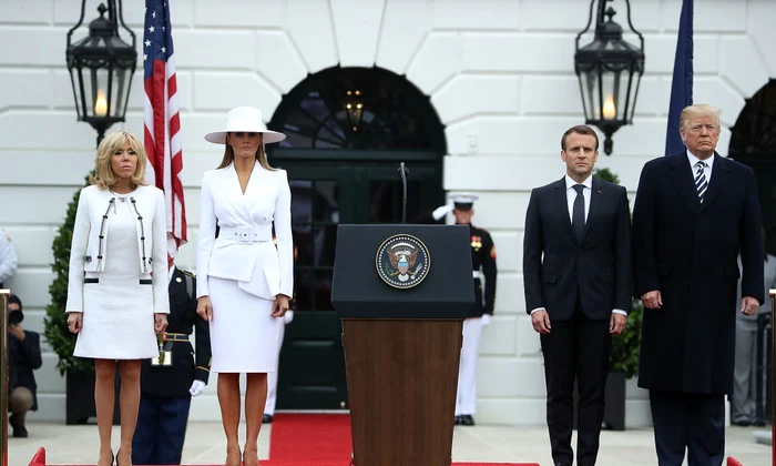 President Trump And First Lady Melania Trump Welcome President Macron And Mrs Macron To The White House jpeg