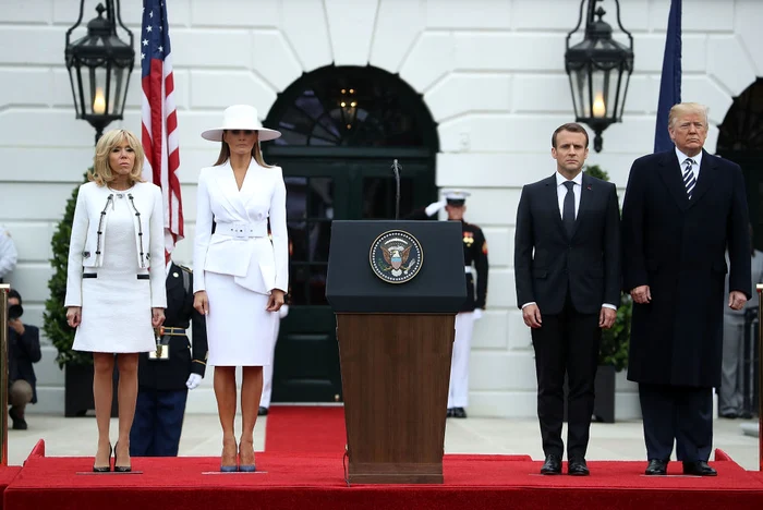 President Trump And First Lady Melania Trump Welcome President Macron And Mrs  Macron To The White House jpeg