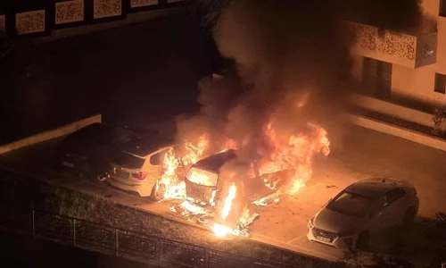 masini incendiate la Iasi foto ziarul de iasi jpeg