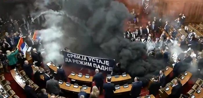 Scandal în Parlamentul Serbiei