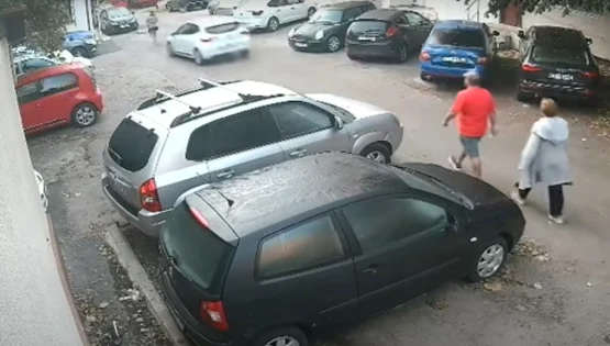 Momentul în care un bărbat a lovit intenționat cu mașina pe fosta sa concubină Foto   Captură video Focus Press  Youtube jpg