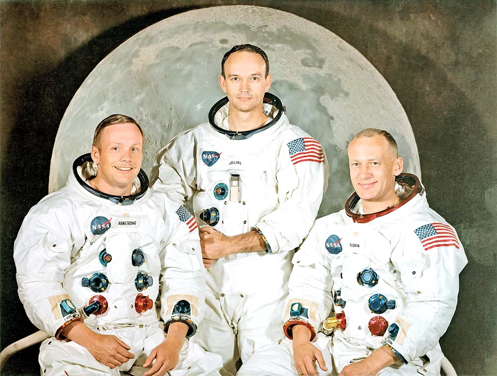 Un trio de legendă: Neil Armstrong, Michael Collins şi Buzz Aldrin jpeg