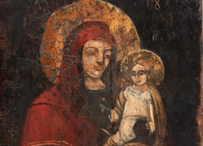 Icoana „Maica Domnului cu Pruncul” de Nicolae Grigorescu. Foto: Artmark
