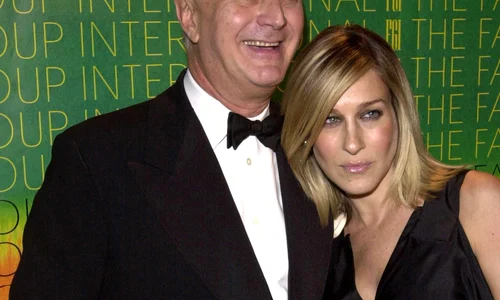 Manolo Blahnik, alături de actrița Sarah Jessica Parker jpeg