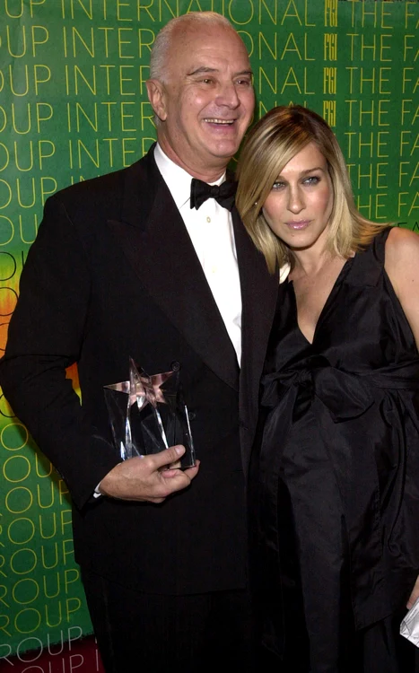 Manolo Blahnik, alături de actrița Sarah Jessica Parker