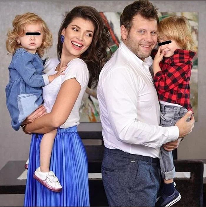 Alina Pușcaș are doi copii, fetiță și băiețel