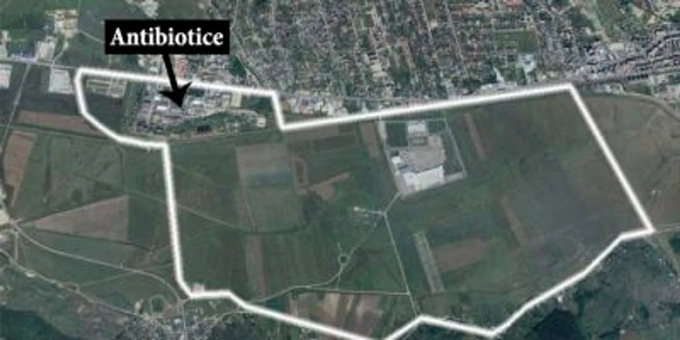 Terenul care a făcut subiectul disputei juridice dintre comuna Miroslava şi municipiul Iaşi