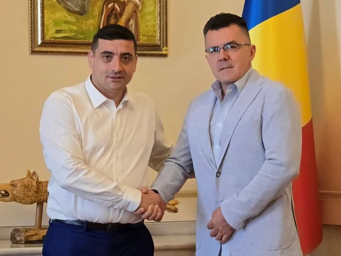 George Simion şi noul consilier AUR, Dan Dungaciu. FOTO: Facebook/George Simion