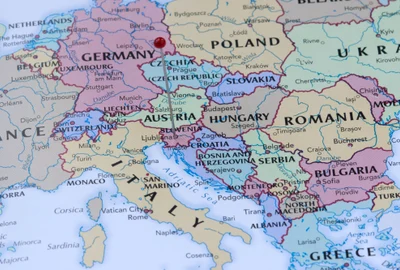 Hartă Slovenia FOTO Shutterstock