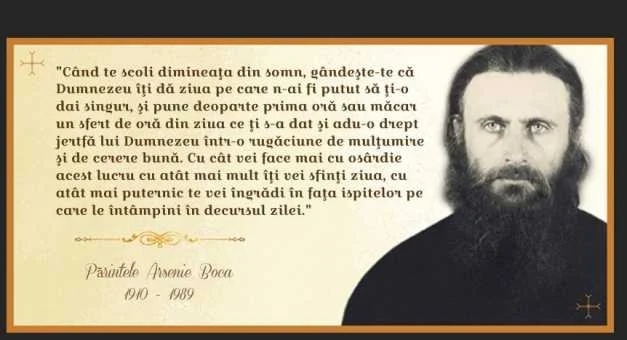 Părintele Arsenie Boca şi Cele Zece Mari învăţături Despre Taina ...