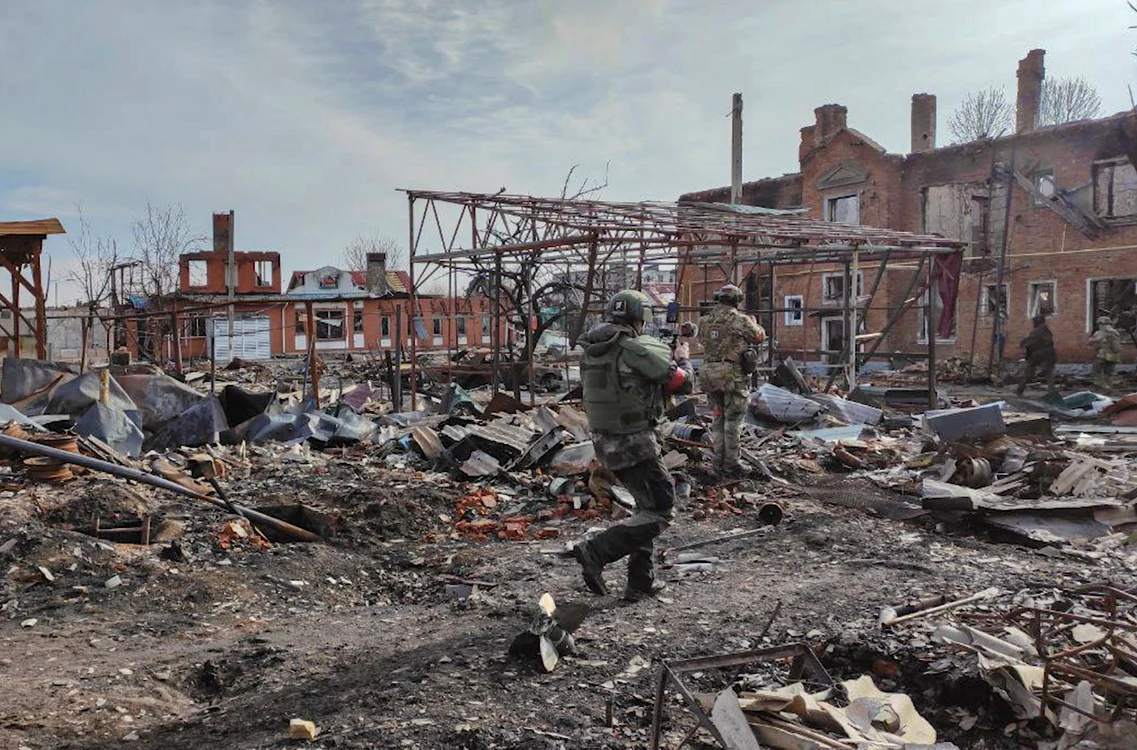 Mai rămâne o singură localitate necucerită în Kursk. FOTO: EPA-EFE