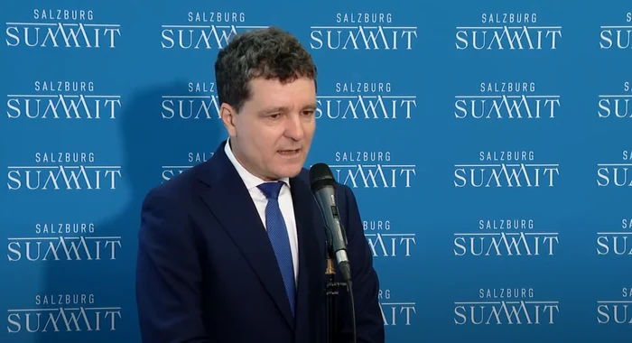 Nicușor Dan se află într-o vizită oficială de două zile la Salzburg. FOTO Captură video