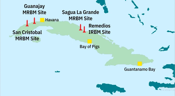 Rampele de lansare a rachetelor din Cuba FOTO atomicarchive.com