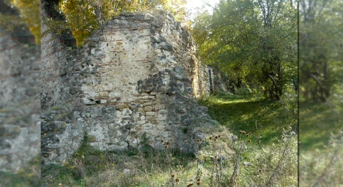 Ruinele cetăţuii de pe dealul Cucuiata din judeţul Buzău