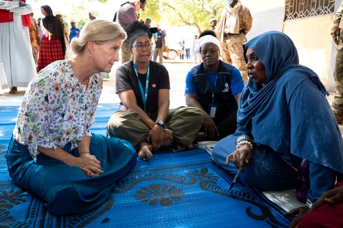 Ducesa Sophie la granița cu Sudanul