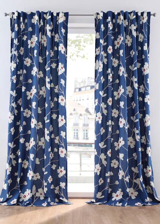 5 draperie cu imprimeu floral 1buc pac albastru alb jpg jpeg