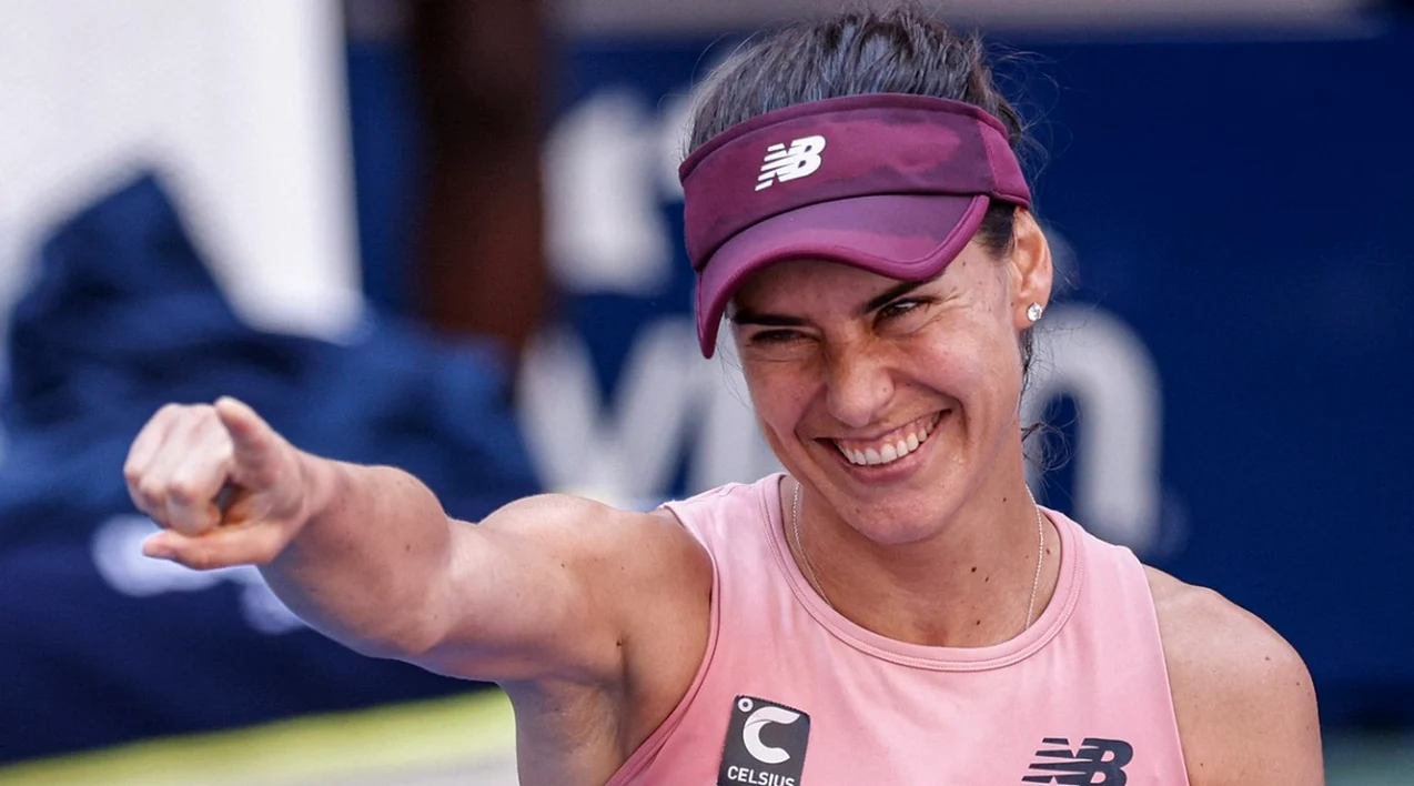 Sorana Cîrstea, fericită după victoria din semifinale. Foto EPA EFE