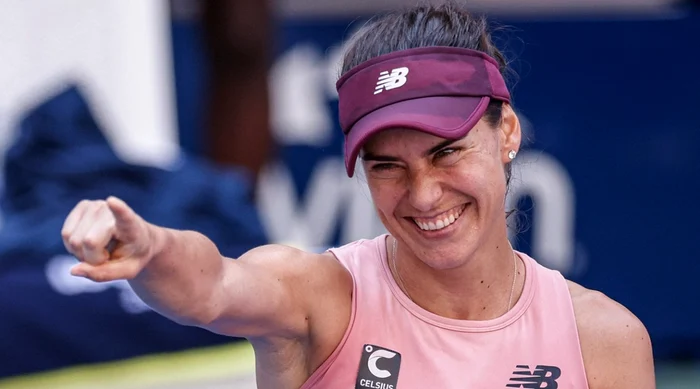 Sorana Cîrstea, fericită după victoria din semifinale. Foto EPA EFE