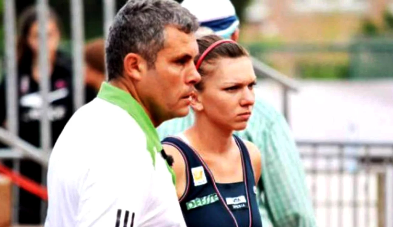 Firicel Tomai, pe când o antrena pe Simona Halep