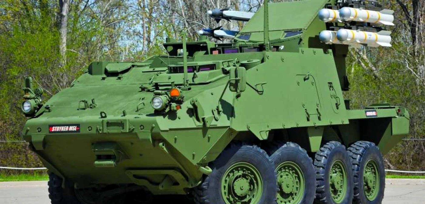 Lansatorul Avenger montat pe Stryker, de la General Dynamics Land Systems şi Boeing Foto: Boeing