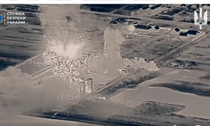 Sediu FSB Crimeea distrus de Ucraineni FOTO captură V zelenski FB png